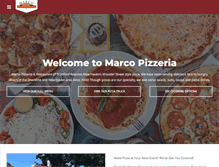 Tablet Screenshot of marcopizzeria.com